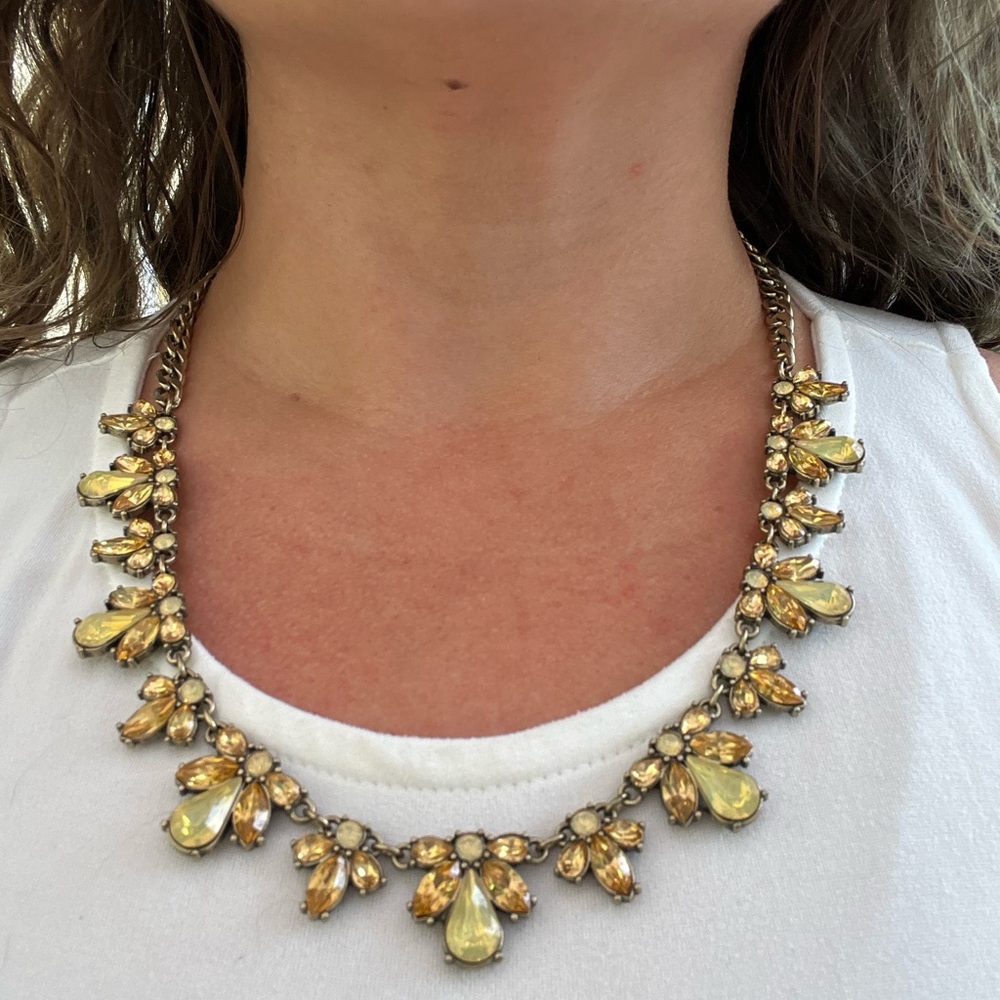 Forever21 Gold/Brass Amber Angel Necklace